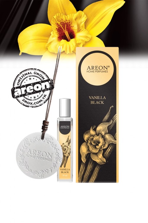 Areon Ceramic Disc Vanilla Black Bambu Çubuklu Oda Kokusu 20ml