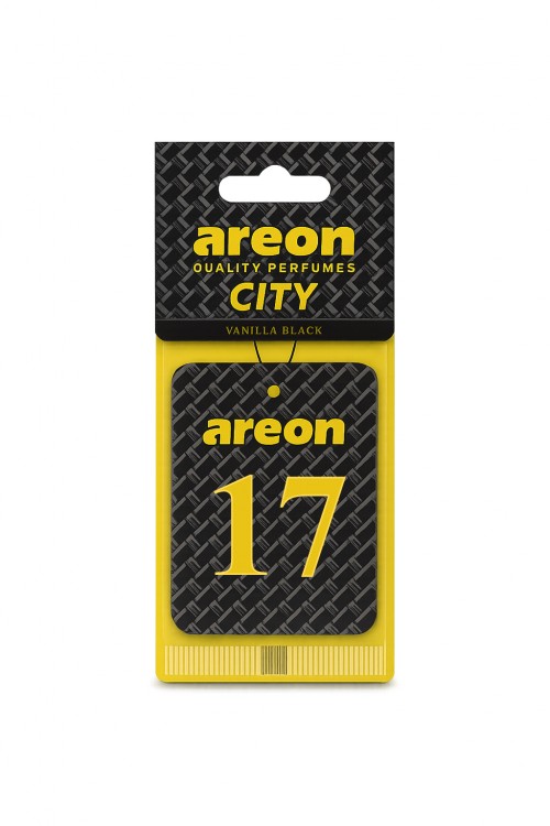 Areon City 17 Çanakkale Vanilla Black Araç Asma Kokusu