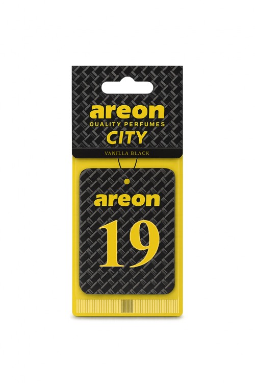 Areon City 19 Çorum Vanilla Black Araç Asma Kokusu