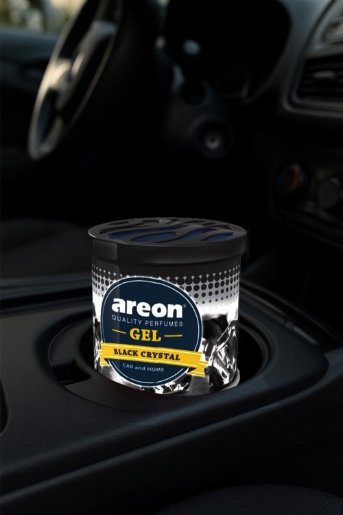 Areon Gel Can Black Crystal Araç Bardaklık Kokusu