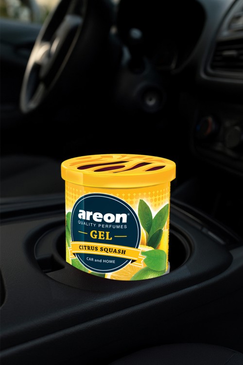 Areon Gel Can Citrus Squash Araç Bardaklık Kokusu