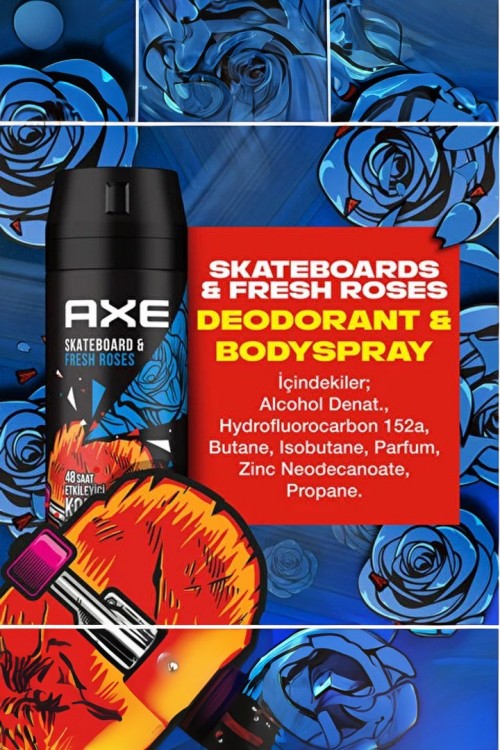 Axe Deodorant Skateboard