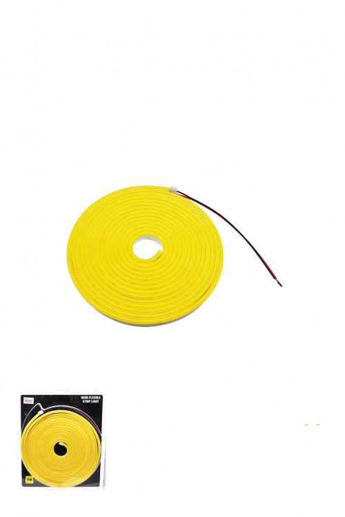 Zrox Amber Sarı Neon Fitil LED Şerit 5 Metre 12V
